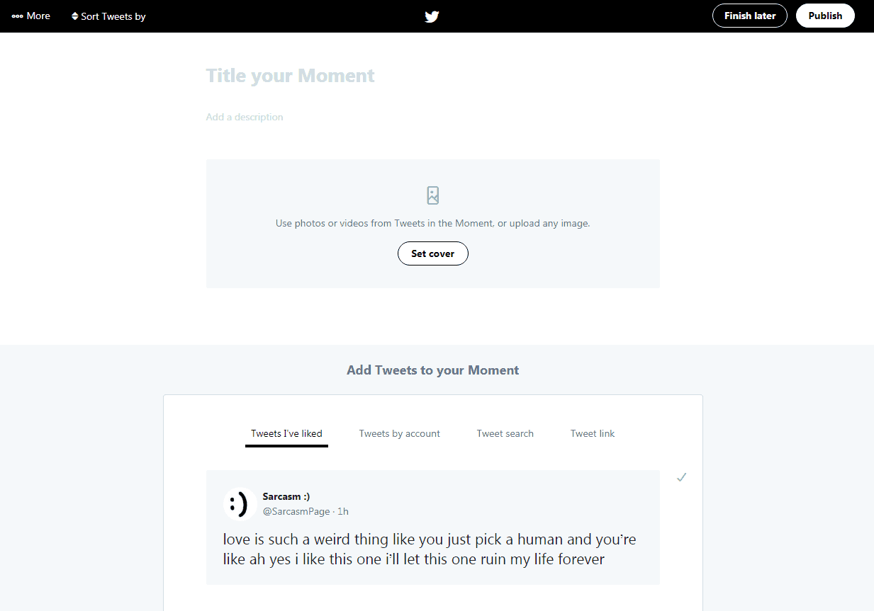 Twitter Moments 