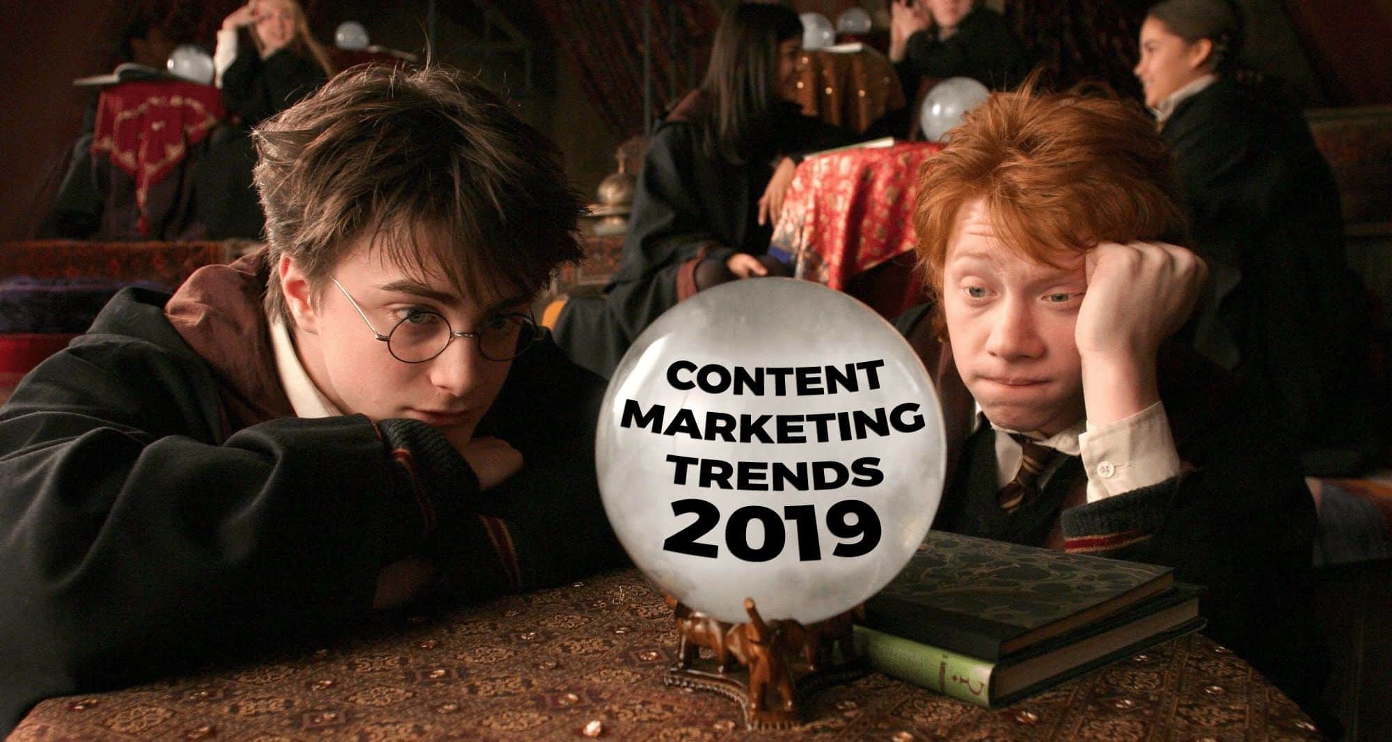 content marketing trends for 2019