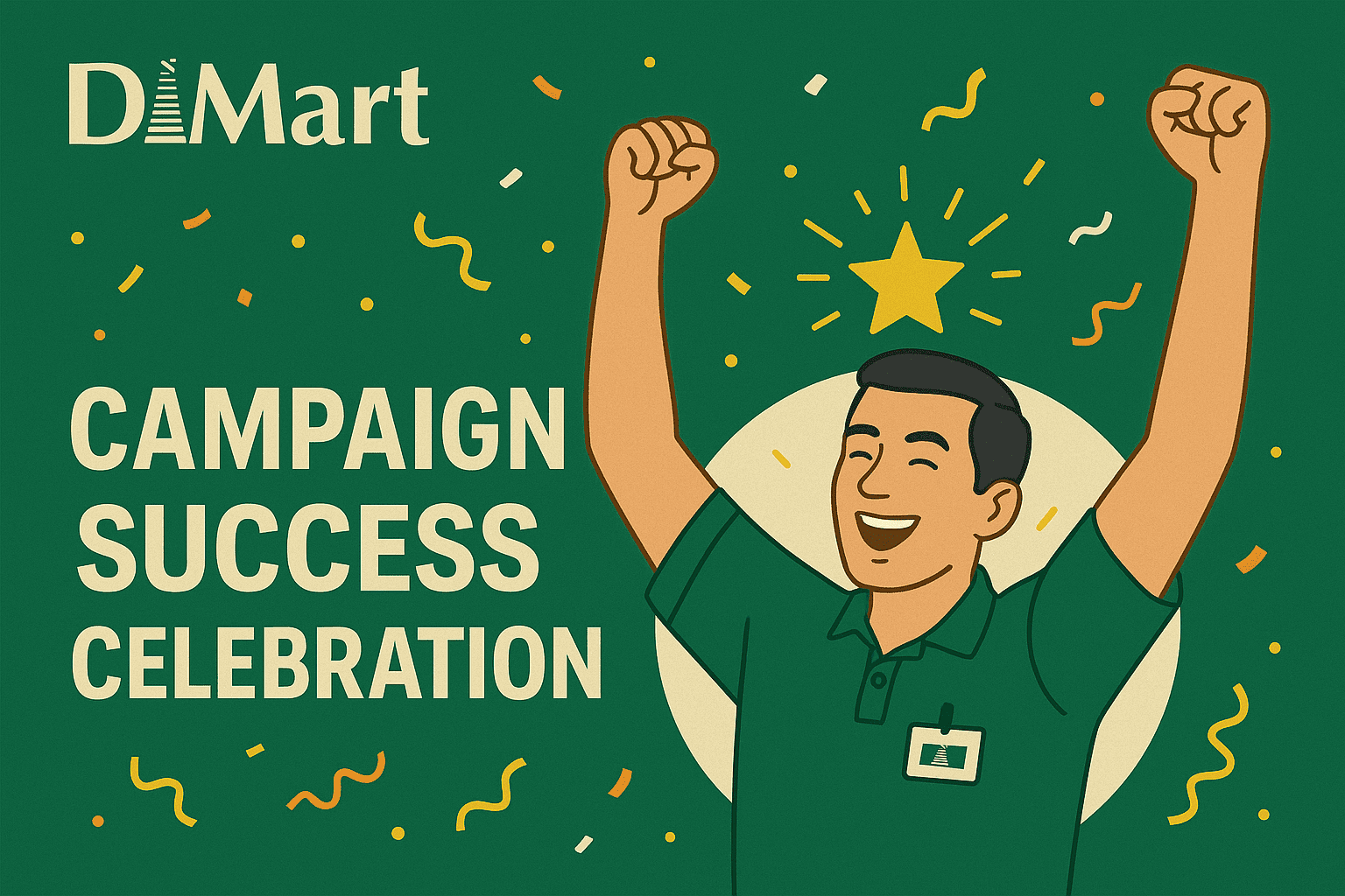 DMart campaign success celebration