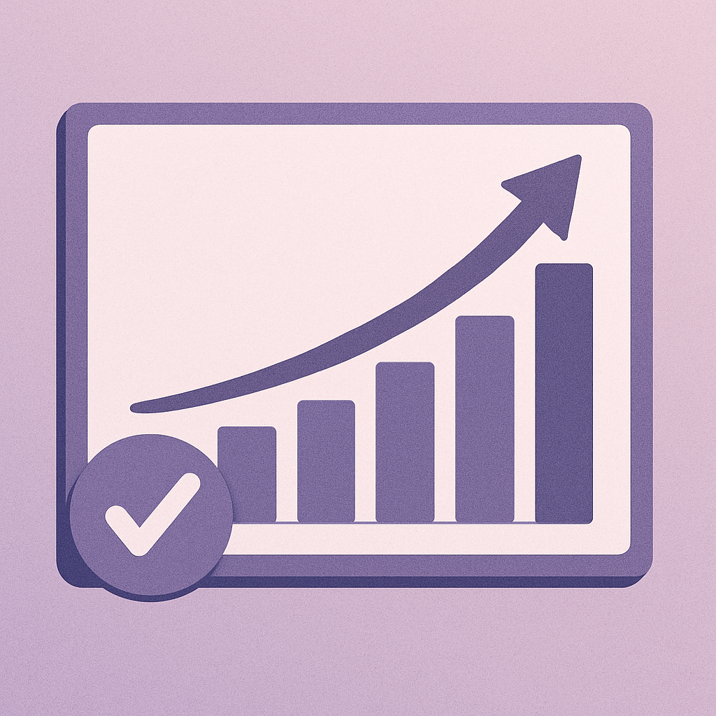 SEO success visual with growth arrow